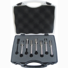 UNIKUT 7PC CARBIDE BURR SET - 1/2IN HEAD DIA. DC